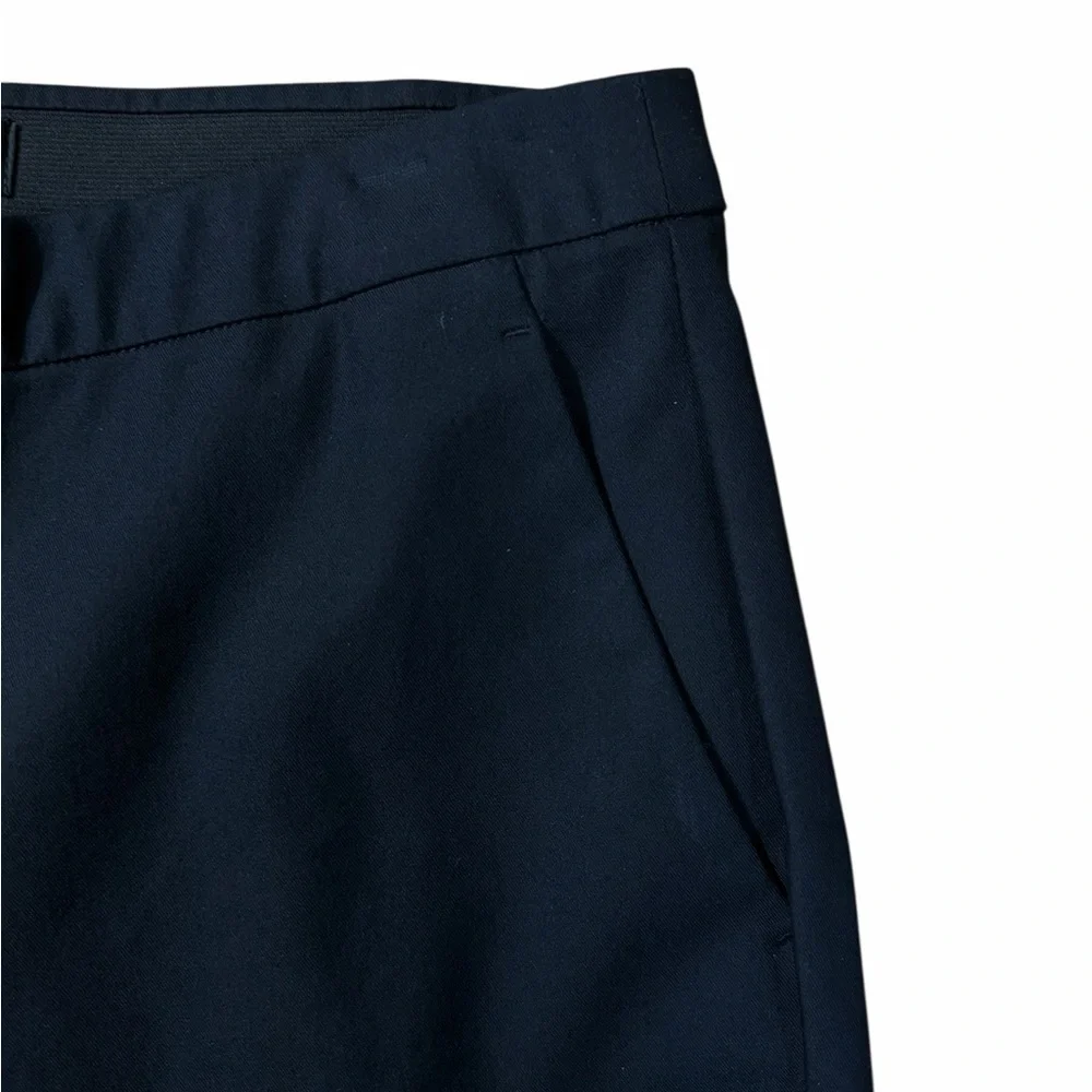 Theory High-Waist Pull-On Black Ankle Pants Minimal Chic Tailored Fit 8